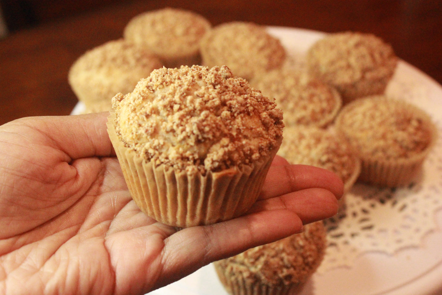 Crumble Cupcakes (plain or with apple)