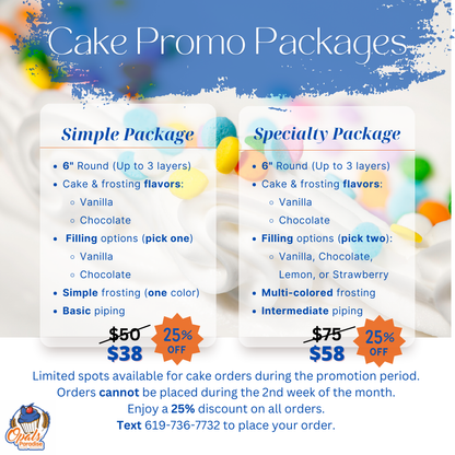 Cake Promo Packages